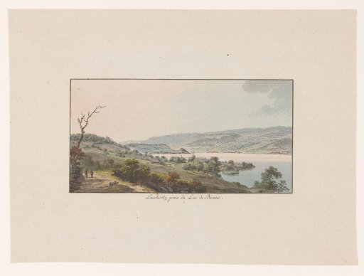 View of a lake near Lüscherz