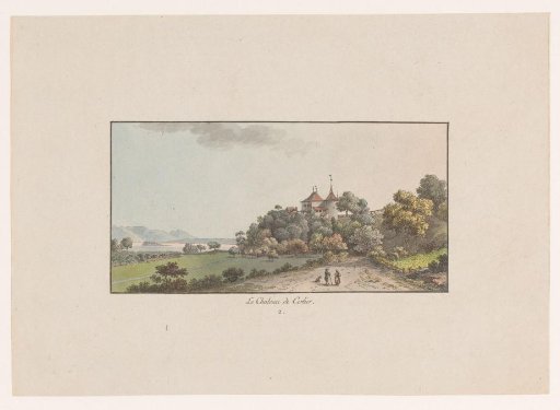 View of the Chateau de Cerlier at Erlach