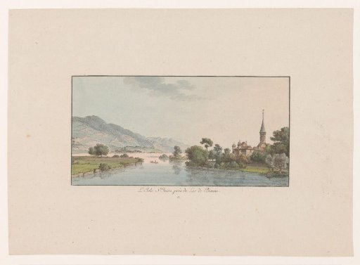 View of the Isle Saint-Jean in the Bielersee