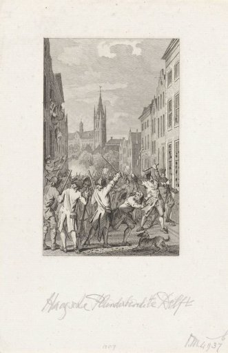 Plundering Orangists in Delft, 1787