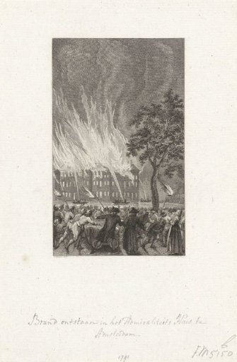 Fire in the State Naval Magazine in Amsterdam, 1791