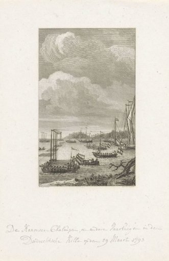 Gunboats in the Dordtsche Kil, 1793