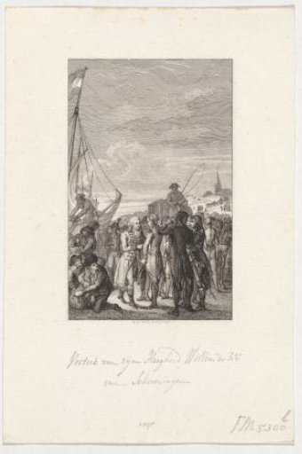 Departure of the Prince of Orange from Scheveningen, 1795