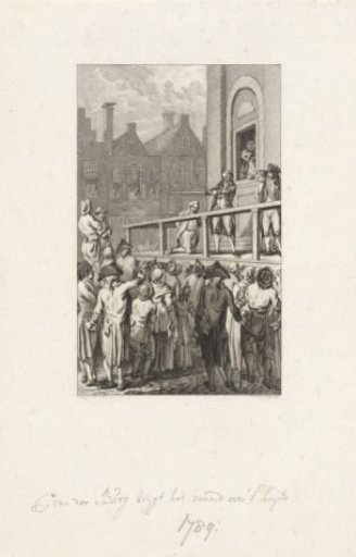 Execution of mayor Cornelis van der Burgh in Leeuwarden, 1789