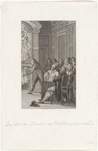 Van Laar burns the Act of Guarantee, 1795