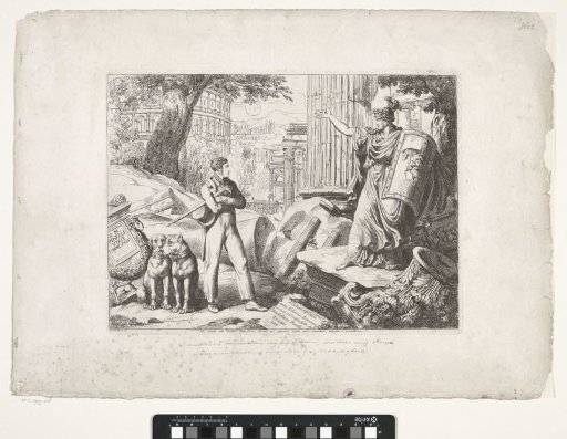 Title Print with Bartolomeo Pinelli and Rome
