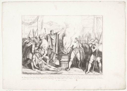 Caius Mucius Scaevola Burns His Right Hand