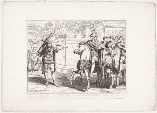 Envoy of Hannibal with Ten Roman Prisoners to Rome