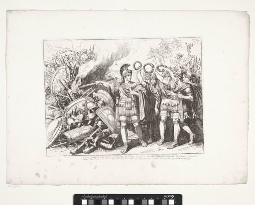 Gaius Marius Sets Captured Weapons on Fire