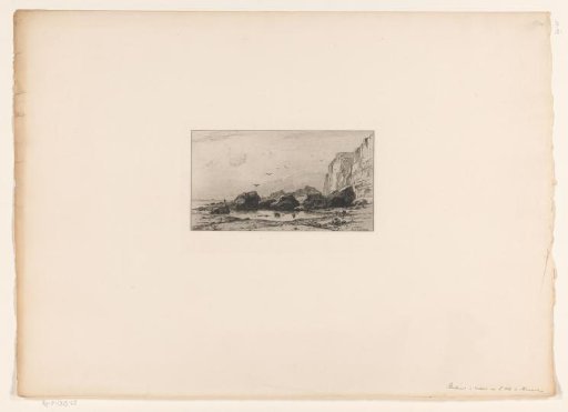 Rocks on the coast of Normandy, near Veules