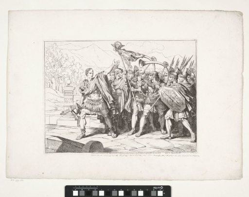 Julius Caesar and His Army Cross the Rubicon