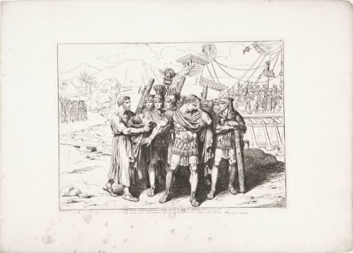 Teodatus Offers Julius Caesar the Head of Pompey