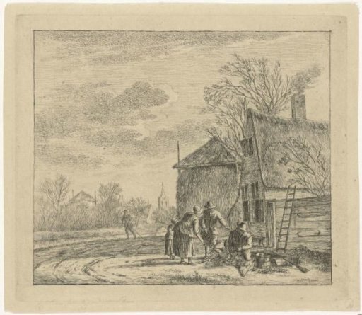 Landscape with a Farm and Hay Barn
