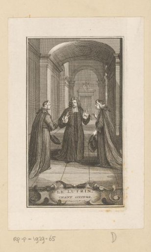 Three Clergymen in a Hall