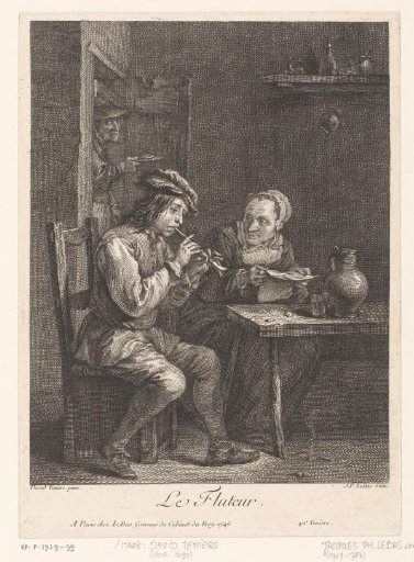 Interior with a Flute Player and an Old Woman at a Table
