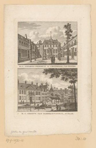 View of the Platanenhof and the Building of Mercy in Amsterdam