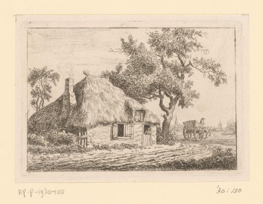Horse and cart at a farmhouse outside Zwolle
