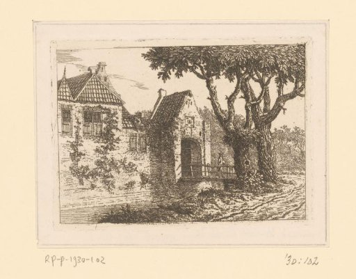 View of the gate of Castle Voorst near Zwolle