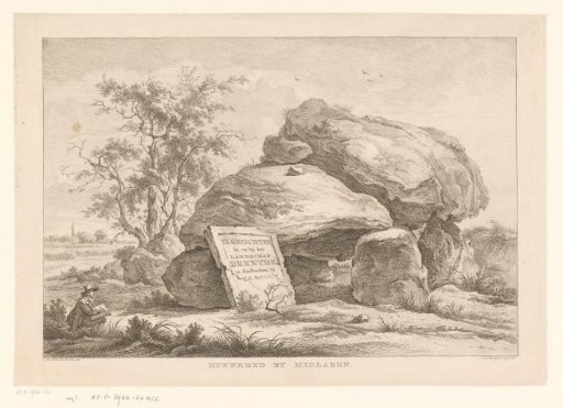 Hunebed near the village of Midlaren