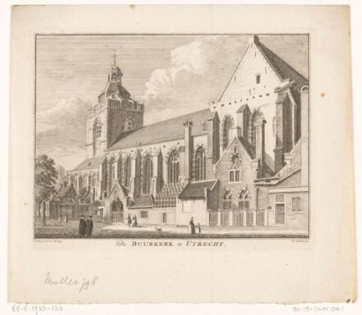 View of the Buurkerk in Utrecht