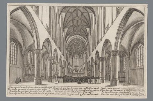 Interior of the St. Bavo's Church in Haarlem
