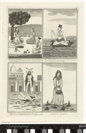 Representations of Indian ascetics performing penance