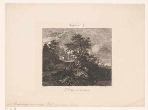 Village on a high hill