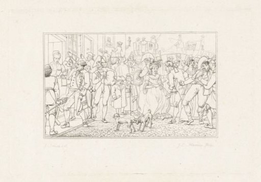 Citizens in a street