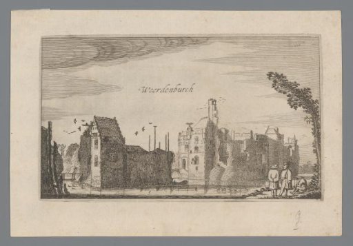 View of the ruins of Waardenburg Castle