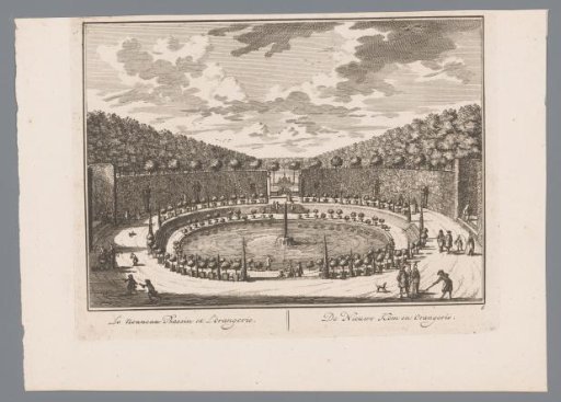 View of a Pond with a Fountain in the Garden of Slot Zeist