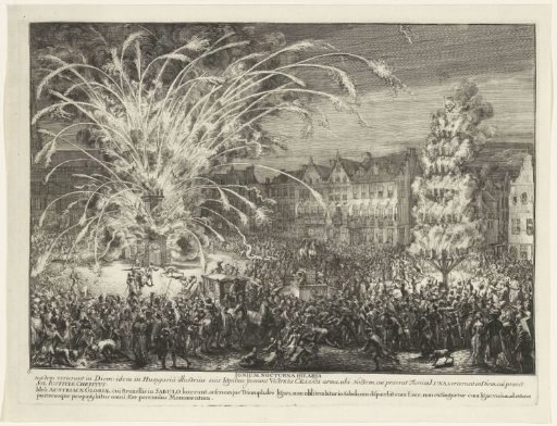 Fireworks at the Entry of Leopold I into Brussels, 1686