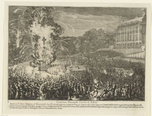 Fireworks in the Palace Garden, 1686