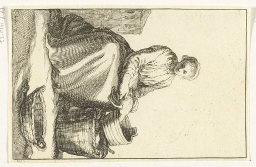 Young woman plucking a chicken