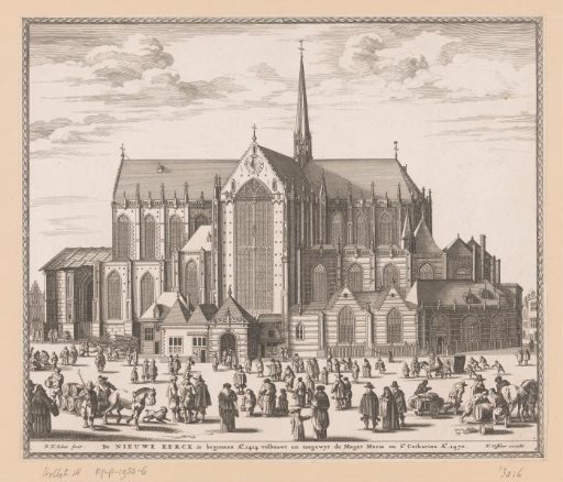 View of the New Church in Amsterdam