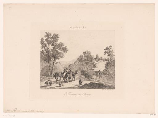 Landscape with cattle herders