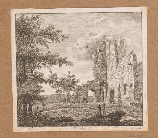 View of the ruin of Brederode