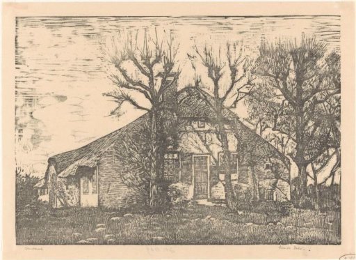Farmhouse with a thatched roof in Blaricum