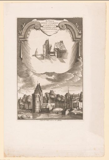 Two views of the Swych Utrecht tower in Amsterdam