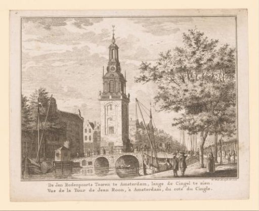 View of the Jan Roodenpoortstoren in Amsterdam