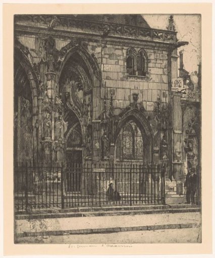 Facade of the Saint-Germain-l'Auxerrois in Paris