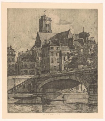 View of the Saint-Gervais in Paris