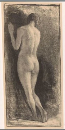 Standing nude woman