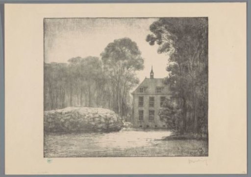 View of a farmhouse on estate De Raephorst