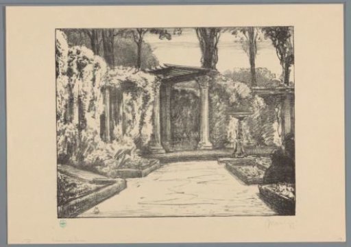 Garden with pergola