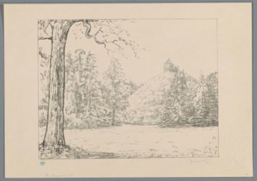 View of the Seringenberg on estate De Raephorst