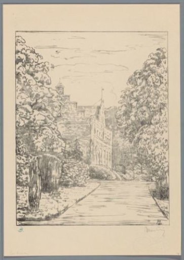 View of hunting lodge Ter Horst from the driveway