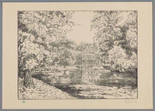 Castle Duivenvoorde by the pond