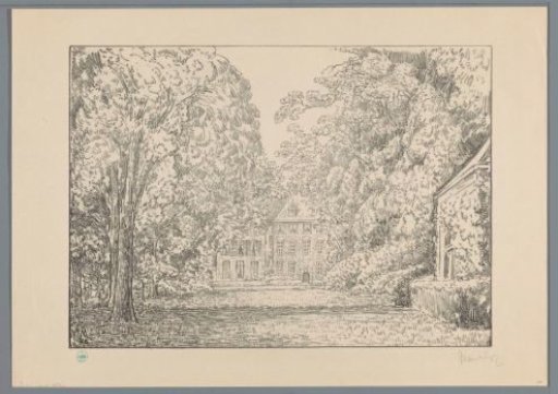 View of castle Duivenvoorde from the garden