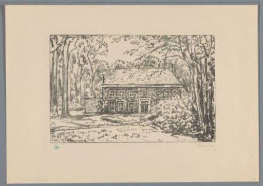 View of the main building of estate De Voorde