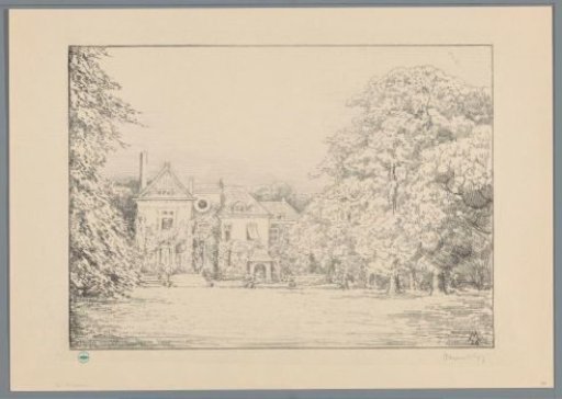 View of Huis te Werve from the garden